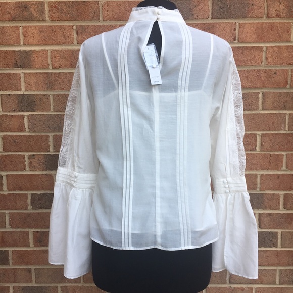 Celine bell sleeves Victorian lace blouse top - Picture 3 of 4